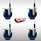 Service Caster 5'' SS Solid Poly Swivel 3/4'' Expanding Stem Caster Set Total Lock Brake, 4PK SCC-SSEXTTL20S514-SPUS-34-4 - alternate 3